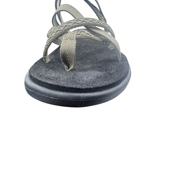 Teva Womens Voya Zillesa Mahani Burnt Olive 6 37 Flip Flops Thong Sandals - Picture 3 of 16